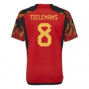 Camisetas De Futbol Selección Bélgica Copa Mundial 2022 Youri Tielemans 8 Primera Equipación..
